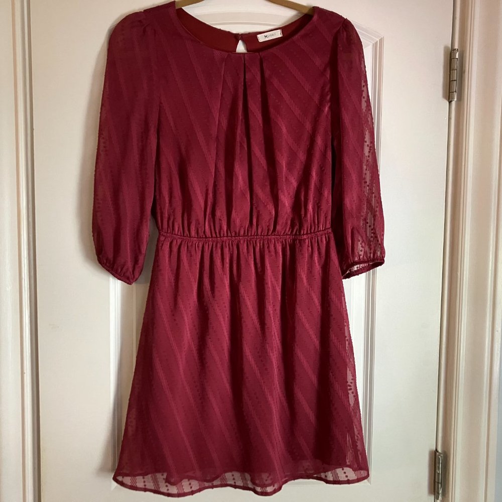 Everly burgundy minidress